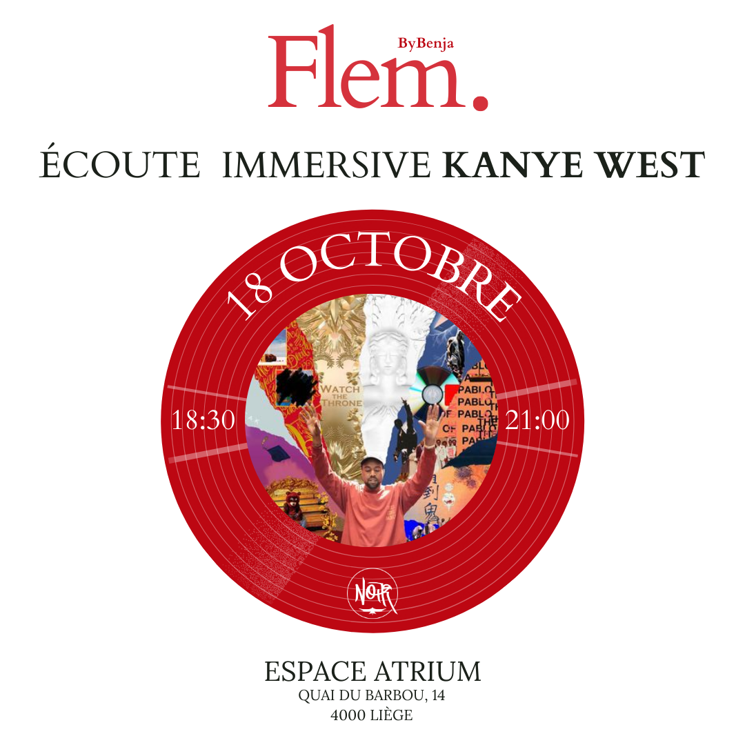 Écoute immersive et collective de Kanye West le 18 octobre 2024 à l’espace Atrium